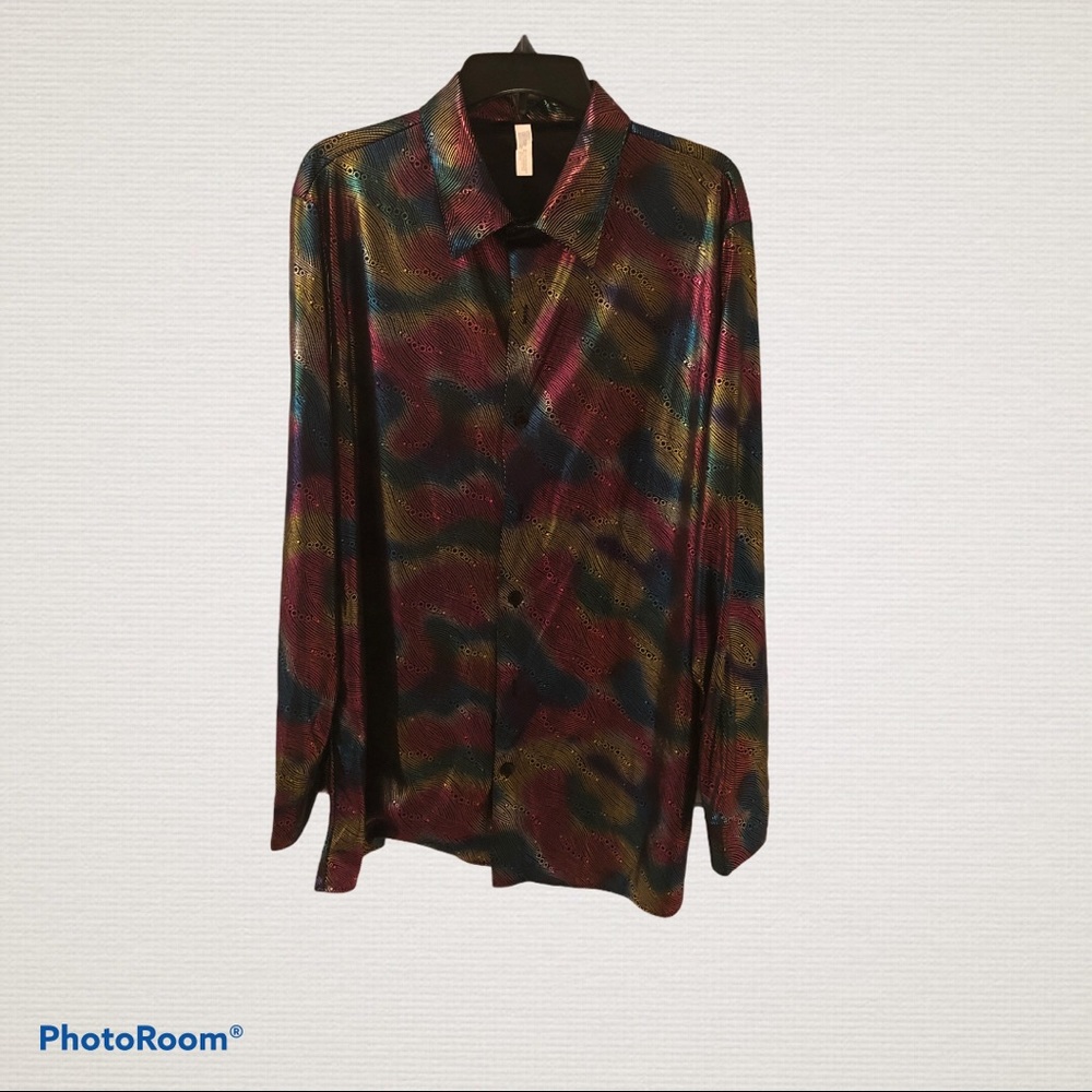 Psychedelic unisex shirt xl Halloween/disco partie